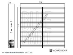 BLUE PRINT ADBP250045 | KORE ELANTRA/IONIQ 5/KONA/TUCSON/NIRO/SORENTO/SPORTAGE/ POLEN FILTRESI