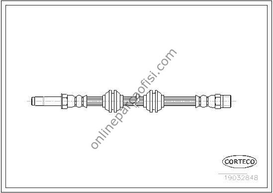 CORTECO 19032848 | MERCEDES W638 VITO FREN HORTUMU ÖN