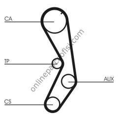 CONTITECH CT 605 | FIAT TEMPRA/TIPO/UNO/PALIO/SLX TRIGER KAYISI