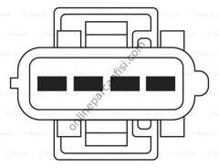 BOSCH 0258006029 | FIAT CLIO/106/206/307/301/C-ELYSEE OKSIJEN SENSÖRÜ