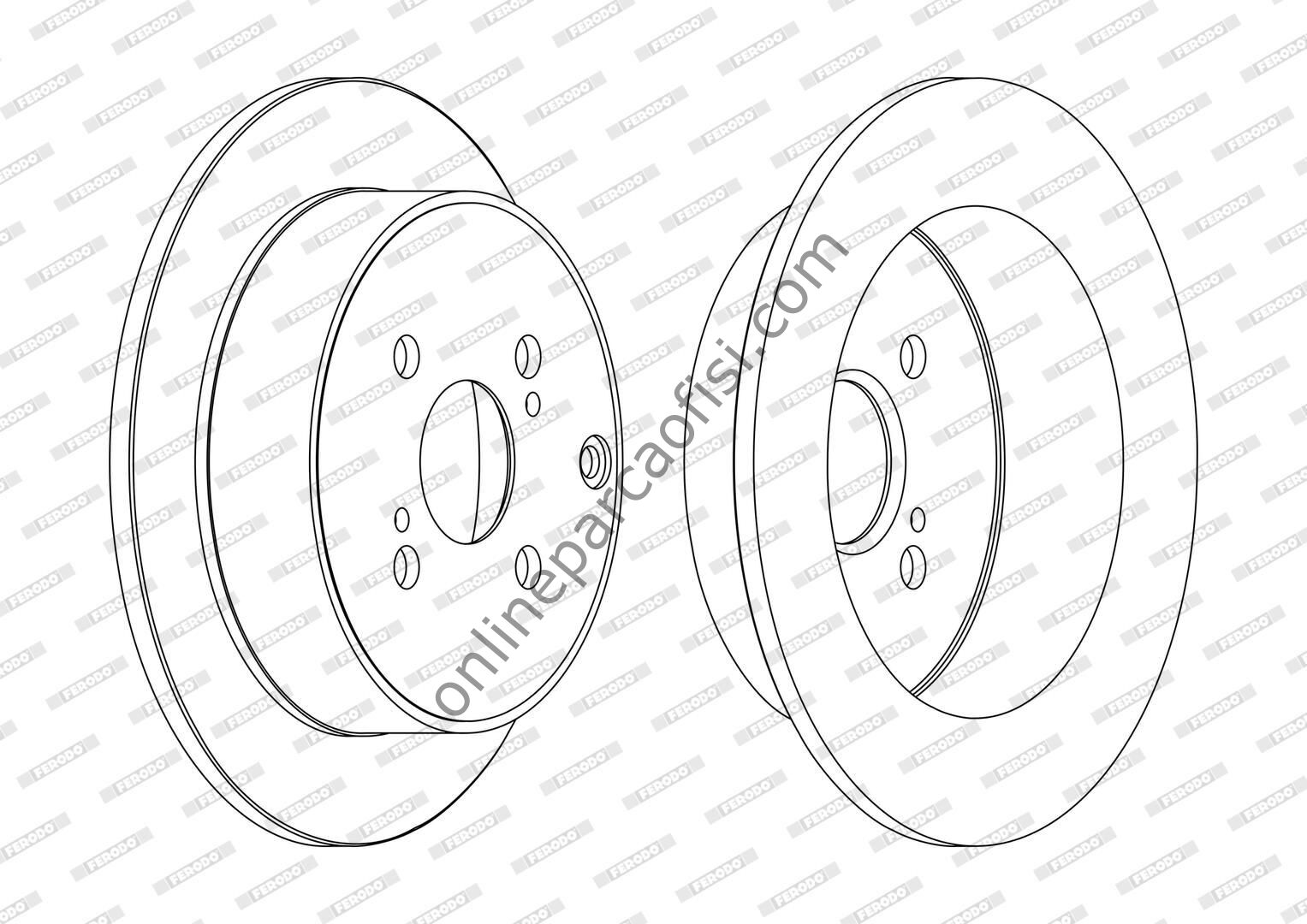 FERODO DDF1409C | JAPON COROLLA FREN DISKI