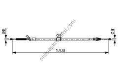 BOSCH 1987482631 | JAPON JUKE EL FREN TELI ARKA