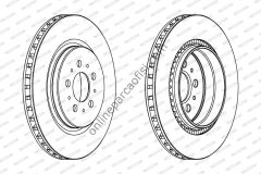 FERODO DDF1683 | VOLVO S60 I V70 II FREN DISKI ARKA