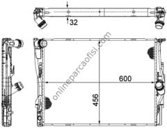 BEHR CR 1090 000P | BMW E81-82-87-88-90-91-92-93-X1 SU RADYATÖRÜ