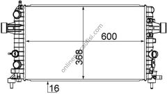 BEHR CR 1091 000S | OPEL ASTRA H ZAFIRA B SU RADYATÖRÜ