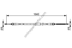 BOSCH 1987482638 | RENAULT CAPTUR EL FREN TELI ARKA SAG