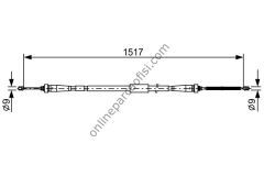 BOSCH 1987482639 | RENAULT CAPTUR EL FREN TELI ARKA SOL