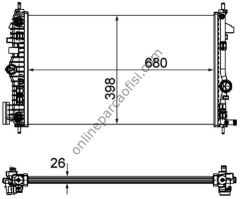 BEHR CR 1103 000P | OPEL INSIGNIA A SU RADYATÖRÜ