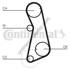 CONTITECH CT 637 | VW GOLF1-GOLF2-A80-POLO CLASSIC TRIGER KAYISI