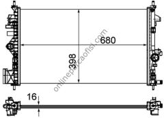 BEHR CR 1099 000P | OPEL INSIGNIA A SU RADYATÖRÜ