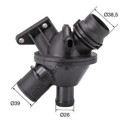 BEHR-T TM25108 | BMW F20-F20 LCI-F21-F21 LCI-F22-F22 LCI-F23-F23 LCI-F30-F30 LCI-F31-F31 LCI-F34 GT-F34 GT LCI -4F32-F33-F36-5F07-F10-F11-F18-X1 E84-X3F25-X4 F26-X5 F15-X6 F16 TERMOSTAT