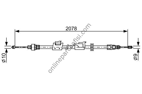 BOSCH 1987482706 | FORD MONDEO EL FREN TELI ARKA SOL