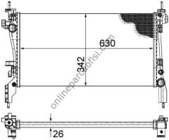 BEHR CR 1120 000S | FIAT FIORINO/NEMO/BIPPER SU RADYATÖRÜ