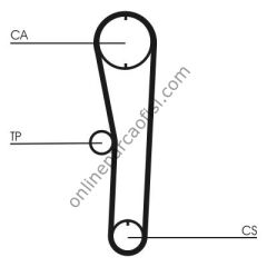 CONTITECH CT 680 | JAPON CARRY (SK410) : ALTO (EC) 86-93 MARUTI 94-00 (FF) 1.1 04-08 TRIGER KAYISI