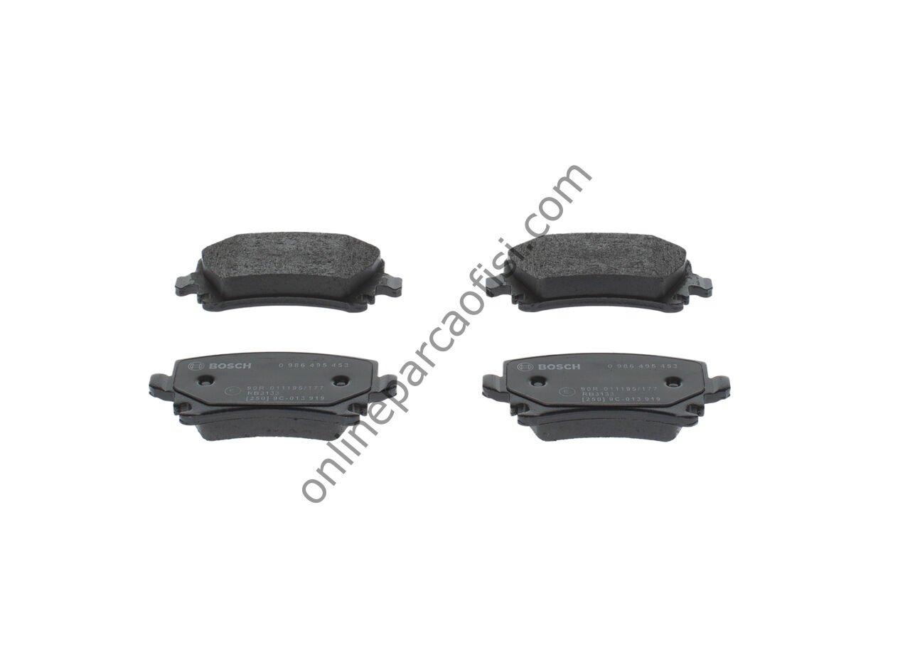 BOSCH 0986495453 | VW PASSAT-CADDY-GOLF5-GOLF6-JETTA-A3-LEON FREN BALATASI ARKA