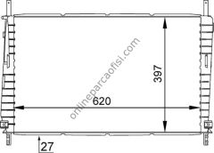 BEHR CR 1141 000S | FORD MONDEO SU RADYATÖRÜ
