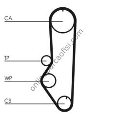 CONTITECH CT 688 | FORD ESCORT TRIGER KAYISI