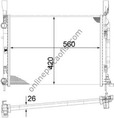 BEHR CR 1156 000S | RENAULT KANGOO III SU RADYATÖRÜ
