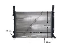 BEHR CR 1154 000S | RENAULT KANGOO III SU RADYATÖRÜ