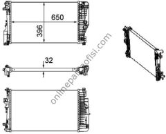 BEHR CR 1173 000P | MERCEDES VITO.111,115,116 SU RADYATÖRÜ