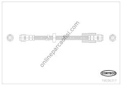 CORTECO 19036317 | VW A4 FREN HORTUMU ÖN
