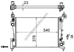 BEHR CR 1182 000S | OPEL CORSA D E ADAM SU RADYATÖRÜ