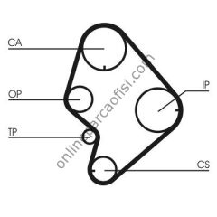 CONTITECH CT 723 | JAPON HILUX (LN85, LN145) TRIGER KAYISI