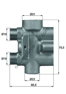 BEHR-T TO975 | VW TOUAREG-Q7-CAYENNE TERMOSTAT