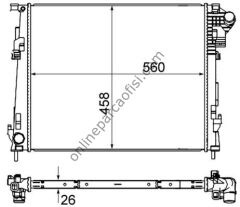 BEHR CR 1237 000S | RENAULT TRAFFIC/ VIVARO SU RADYATÖRÜ