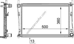 BEHR CR 1355 000S | FORD FIESTA/FUSION/MAZDA SU RADYATÖRÜ