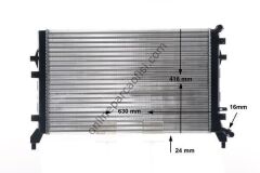 BEHR CR 1382 000S | VW GOLF5-GOLF6-JETTA-PASSAT-A3-LEON SU RADYATÖRÜ