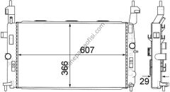 BEHR CR 1498 000S | OPEL MERIVA SU RADYATÖRÜ