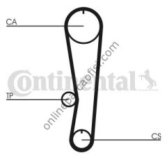 CONTITECH CT 757 | JAPON VITARA (ET) : GRAND (FT) 1.6 98-05 TRIGER KAYISI