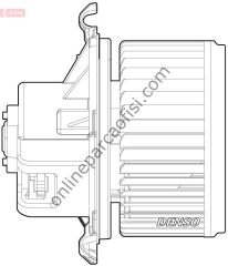DENSO DEA09024 | FIAT DUCATO III- JUMPER III-BOXER III KALORIFER MOTORU