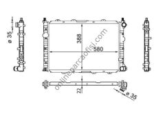 BEHR CR 1567 000S | FIAT ALFA 147 SU RADYATÖRÜ