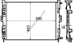 BEHR CR 1690 000S | RENAULT MEGANE II SU RADYATÖRÜ