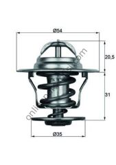 BEHR-T BH TX1587D | VW GOLF4-BORA-PASSAT-CADDY-T4-POLO CLASSIC TERMOSTAT