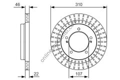 BOSCH 0986479U99 | JAPON VITARA (ET) 5 Kapi FREN DISKI ÖN