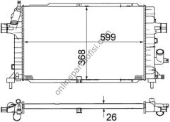 BEHR CR 1687 000S | OPEL ASTRA H SU RADYATÖRÜ