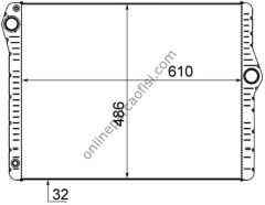 BEHR CR 1585 000S | BMW F10-F11-F18-F01-F02 SU RADYATÖRÜ