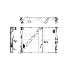 BEHR CR 1711 000P | BMW E81-82-87-88-90-91-92-93-X1 SU RADYATÖRÜ