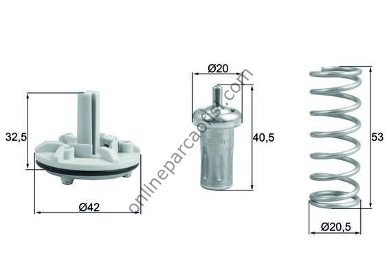 BEHR-T TX18380D | VW GOLF5-JETTA-PASSAT TERMOSTAT