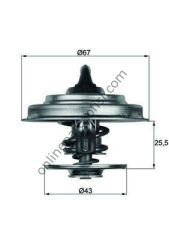 BEHR-T TX1883D | AV ACTROS MP2 / MP3 1832, LS, LLS TERMOSTAT