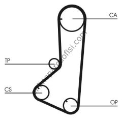 CONTITECH CT 801 | JAPON GALOPER/SONATA/PAJERO/CHRYSLER TRIGER KAYISI