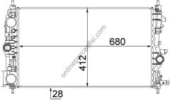 BEHR CR 1782 000S | OPEL INSIGNIA A ZAFIRA C SU RADYATÖRÜ
