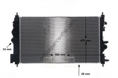 BEHR CR 1782 000S | OPEL INSIGNIA A ZAFIRA C SU RADYATÖRÜ