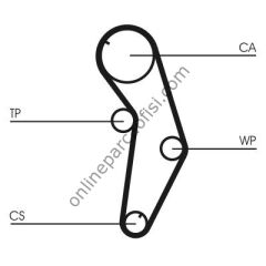 CONTITECH CT 821 | JAPON GALANT (EA) TRIGER KAYISI