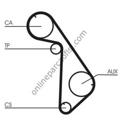 CONTITECH CT 825 | JAPON PAJERO (V2, V4) TRIGER KAYISI