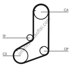 CONTITECH CT 825 | JAPON PAJERO (V2, V4) TRIGER KAYISI