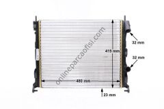 BEHR CR 20 000S | RENAULT CLIO II/ KANGOO SU RADYATÖRÜ